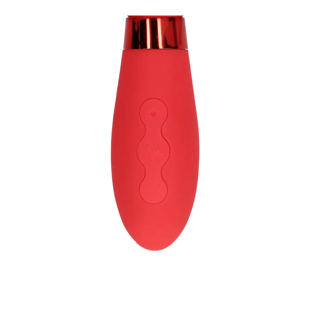 Vibratore in silicone Smooth Vibrator rosso