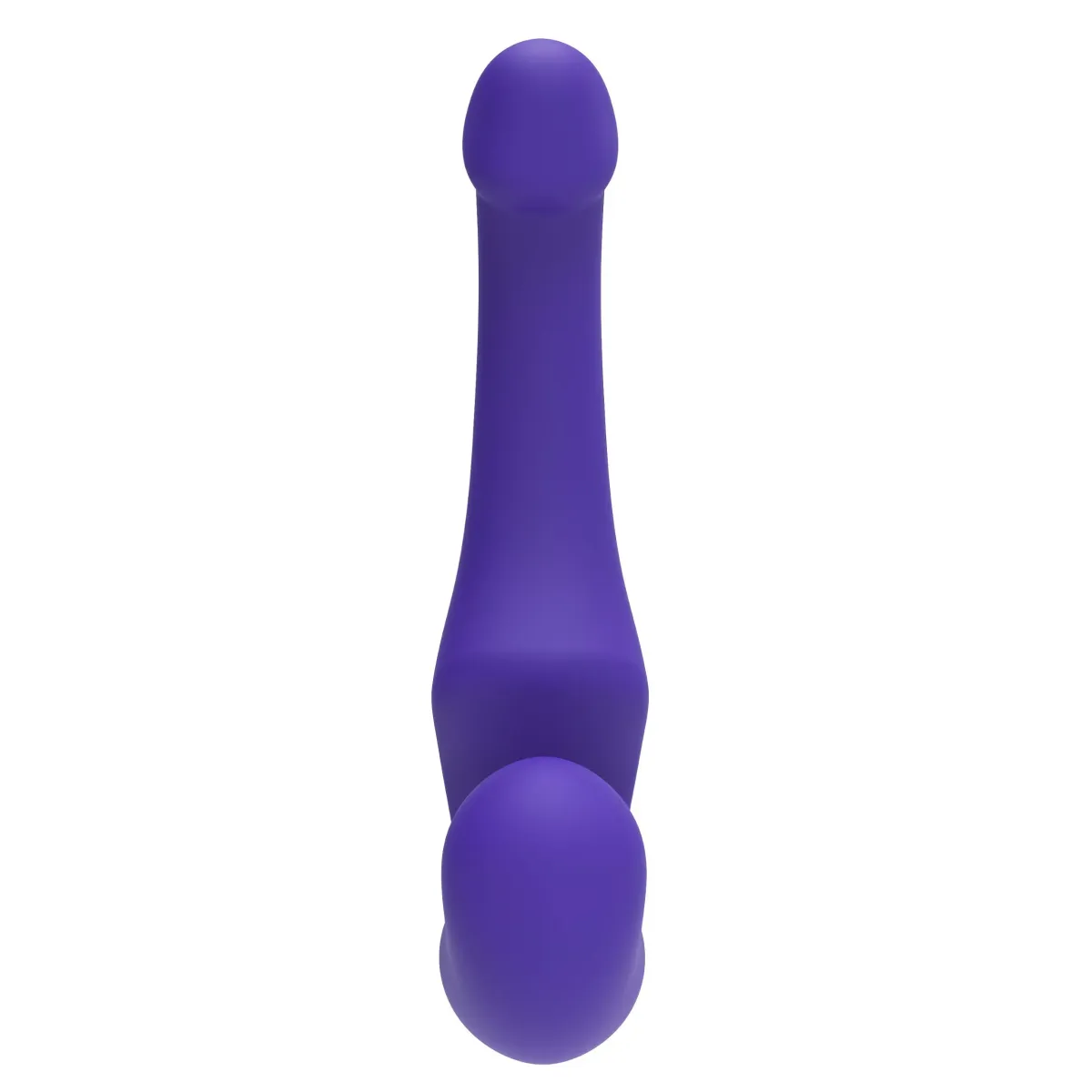 Vibratore indossabile strapon viola silicone