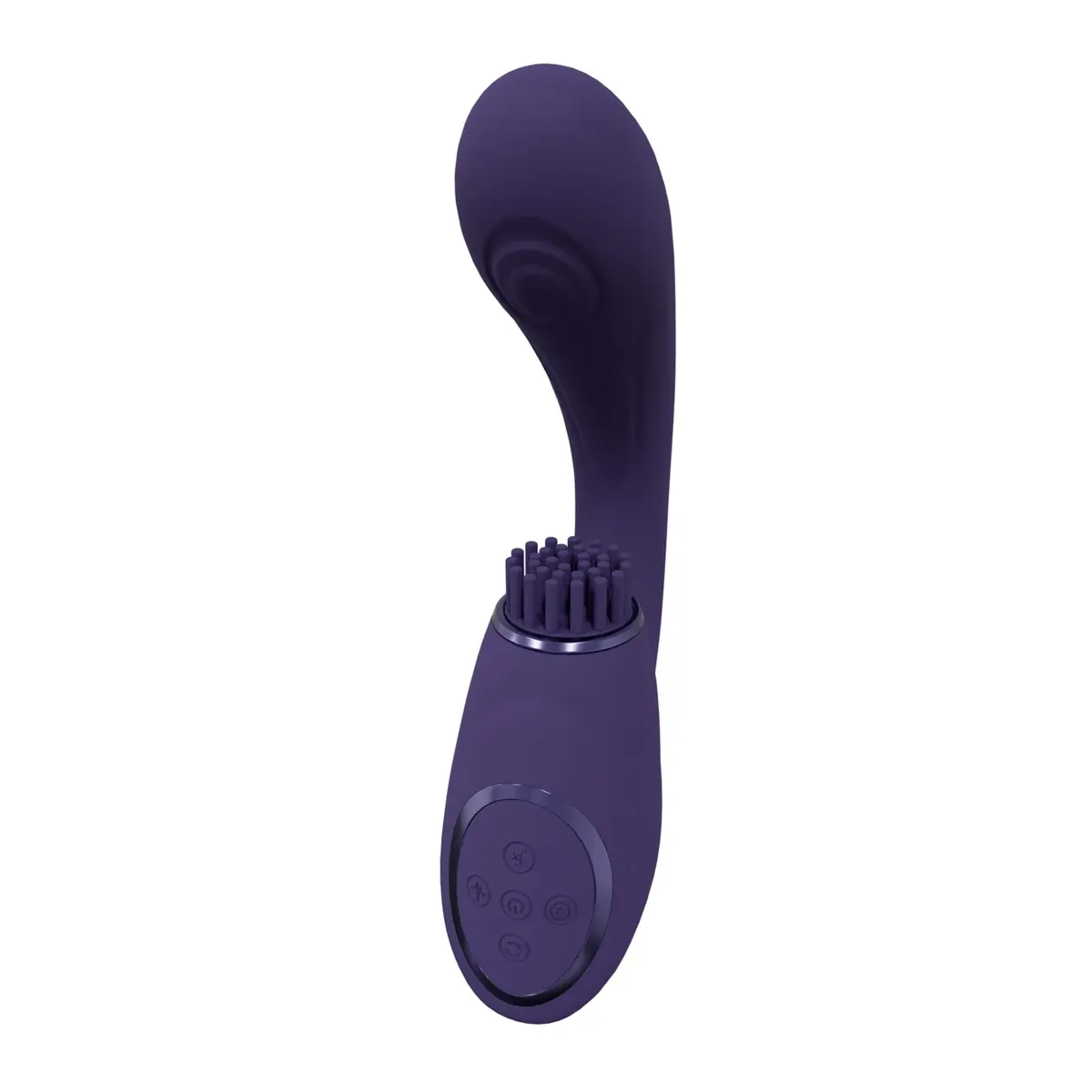 Vibratore G-Spot e stimola clitoride viola