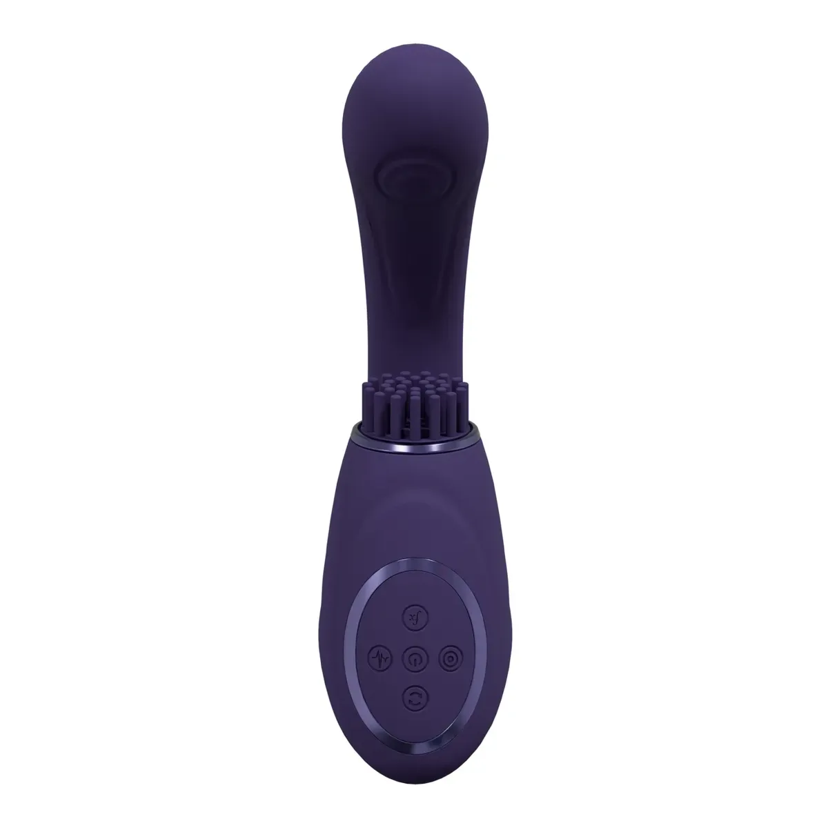 Vibratore G-Spot e stimola clitoride viola