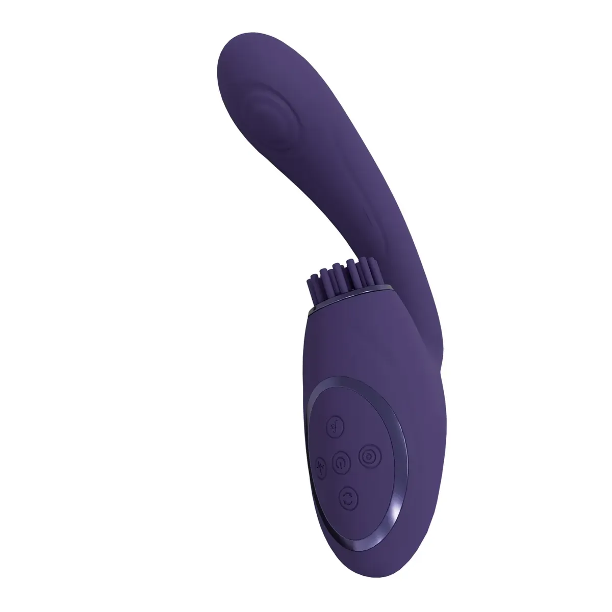 Vibratore G-Spot e stimola clitoride viola