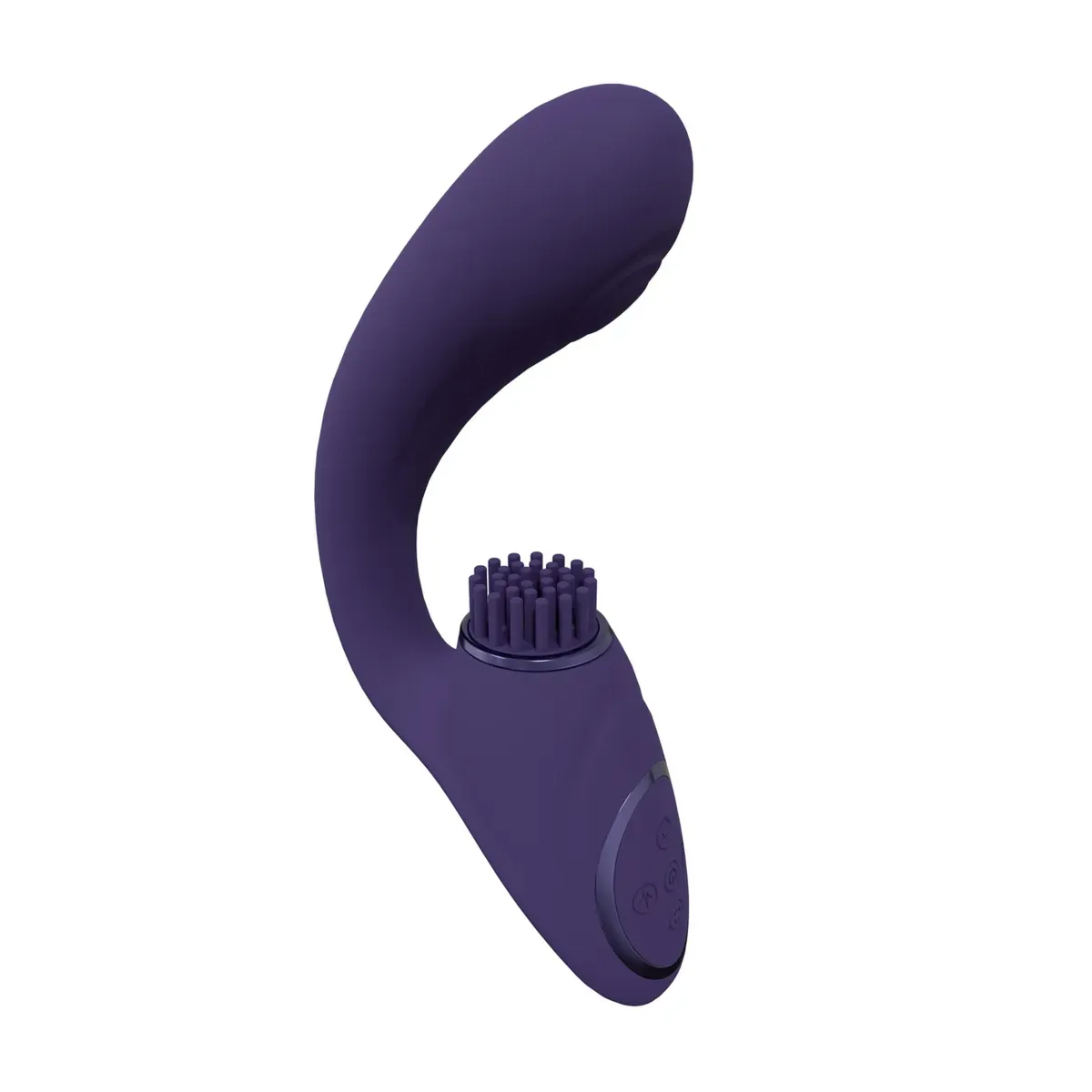 Vibratore G-Spot e stimola clitoride viola