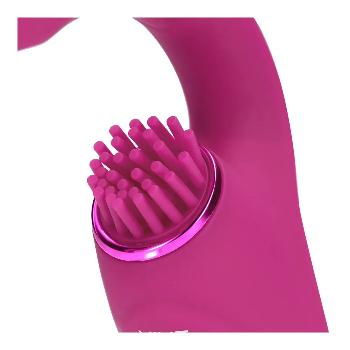 Vibratore G-Spot e stimola clitoride fucsia