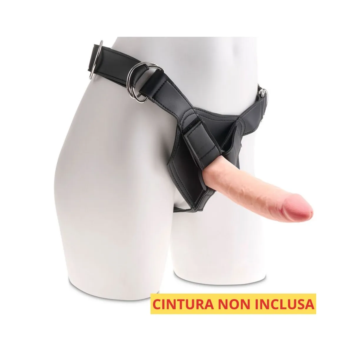 Dildo realistico 3D pelle chiara 20 cm