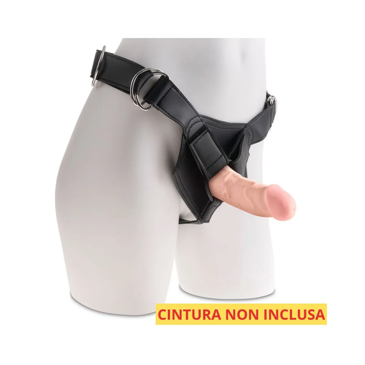 dildo realistico 3D pelle chiara 15,5 cm