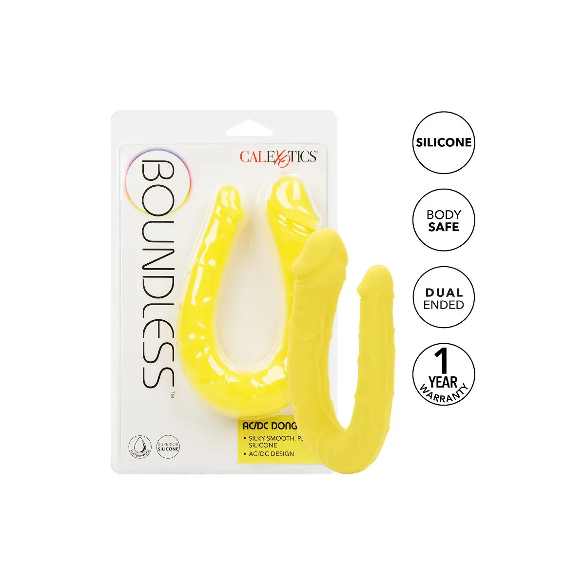 Dildo doppio giallo Boundless AC/DC