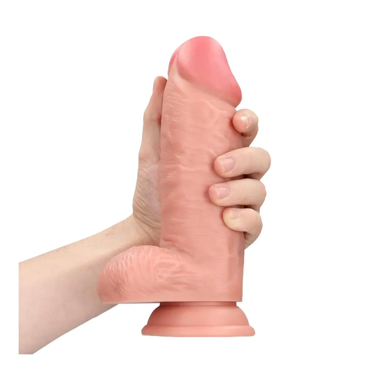 Dildo realistico grosso pelle chiara 20,3 cm