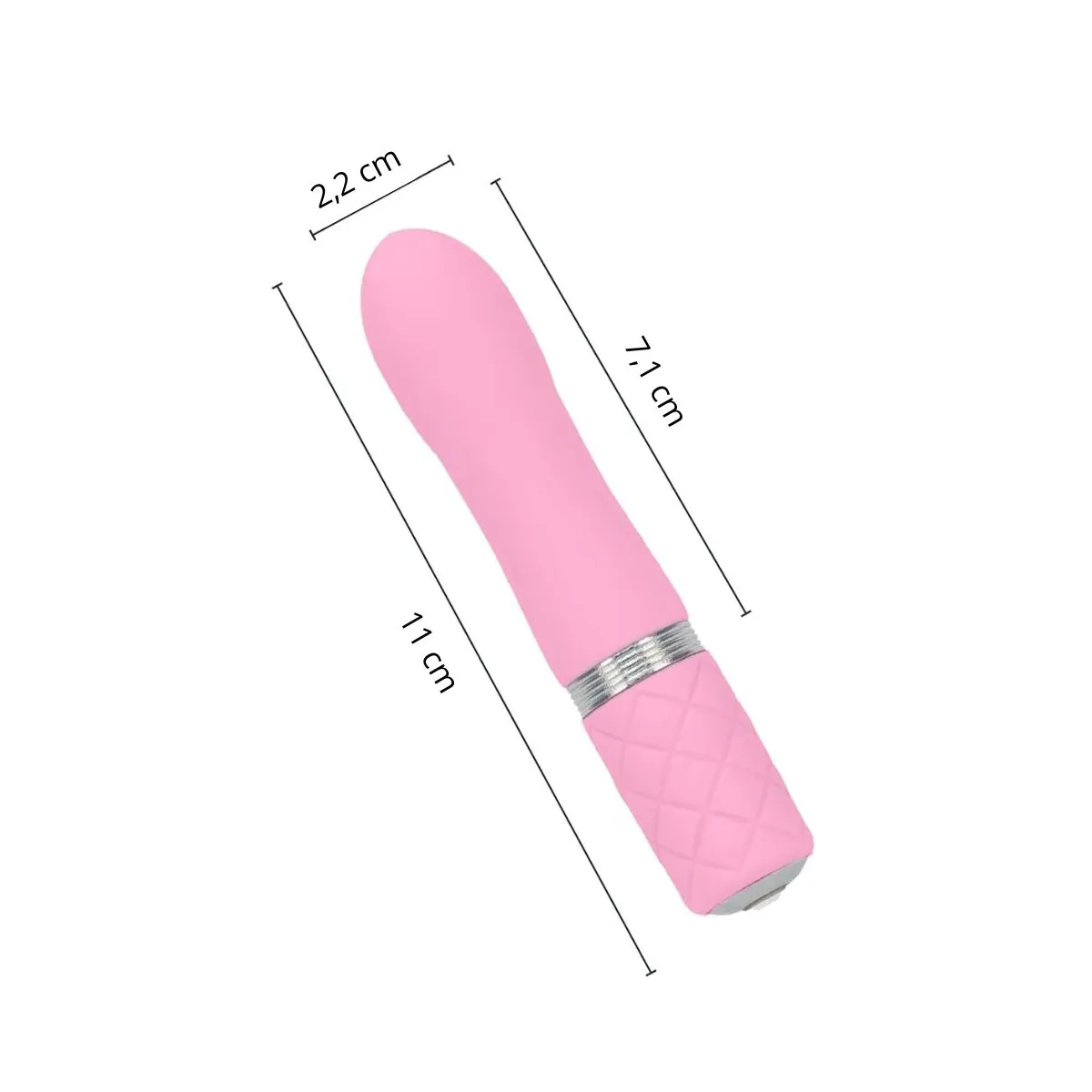 Vibratore mini vaginale silicone rosa