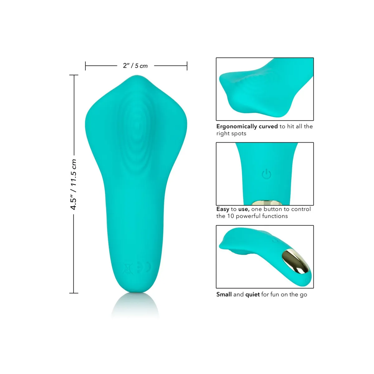 Stimolatore vaginale da slip azzurro