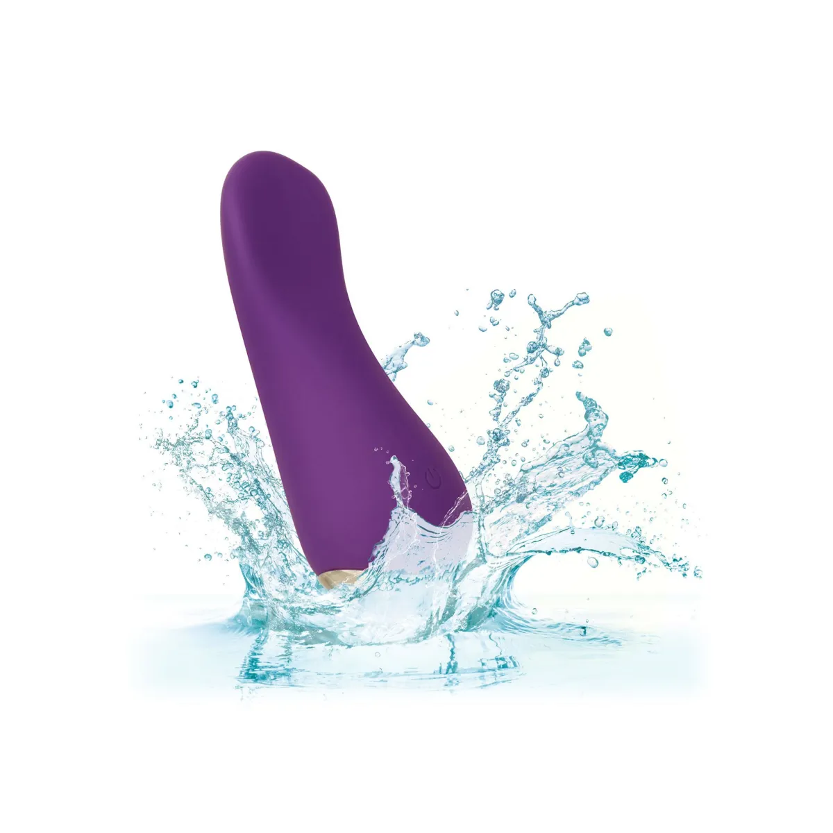 Stimolatore vaginale curvo in silicone viola