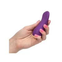 Stimolatore vaginale curvo in silicone viola