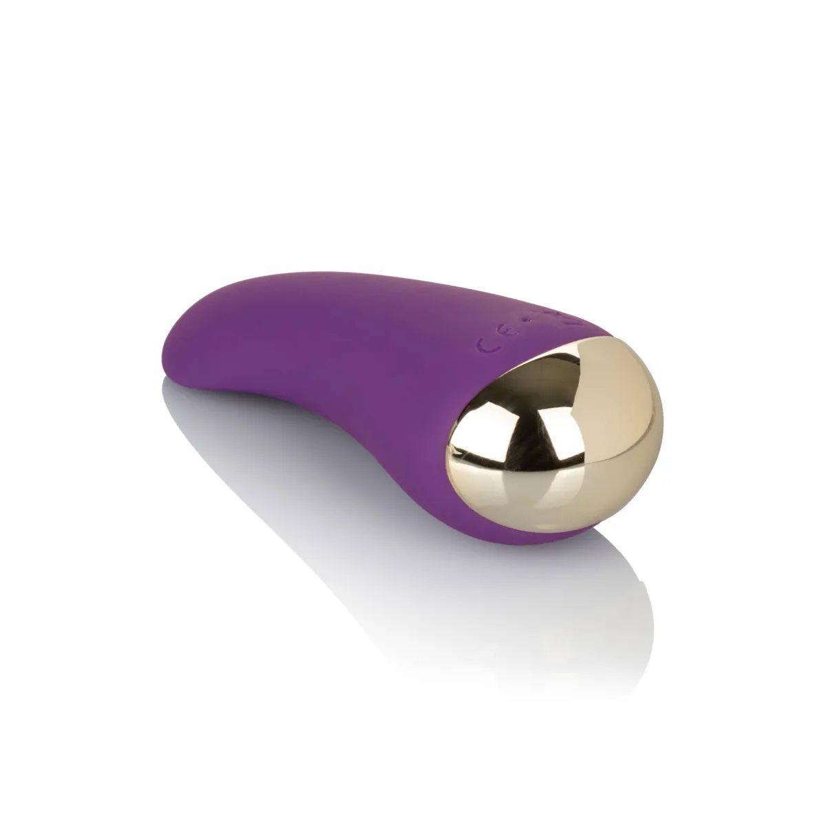 Stimolatore vaginale curvo in silicone viola