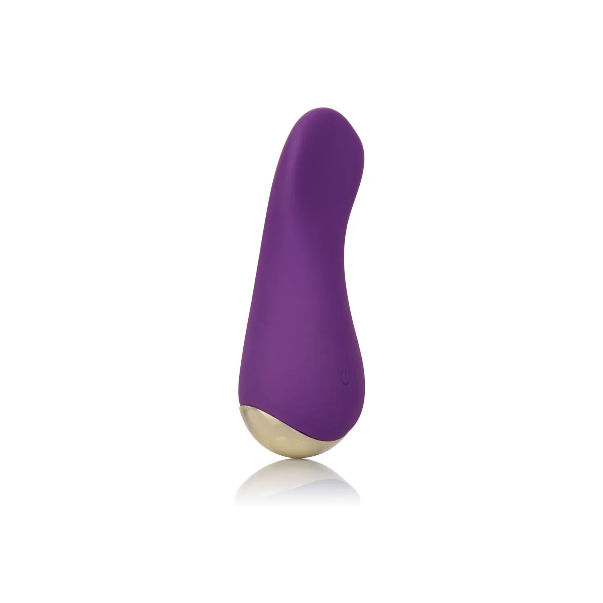 Stimolatore vaginale curvo in silicone viola