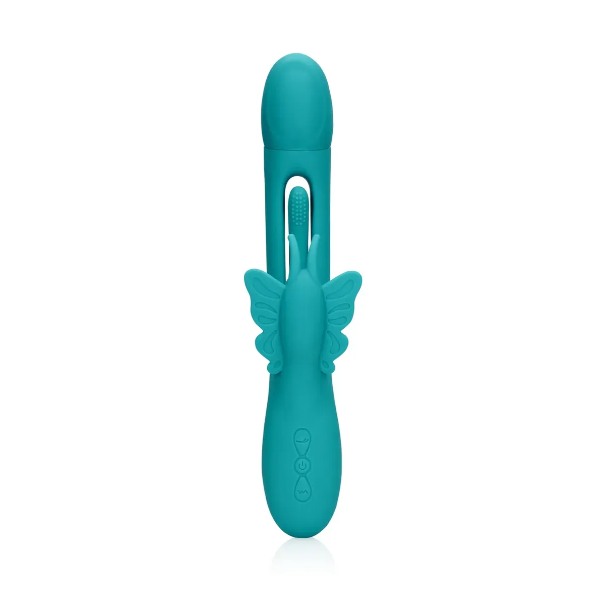 Vibratore rabbit butterfly G-Spot verde acqua