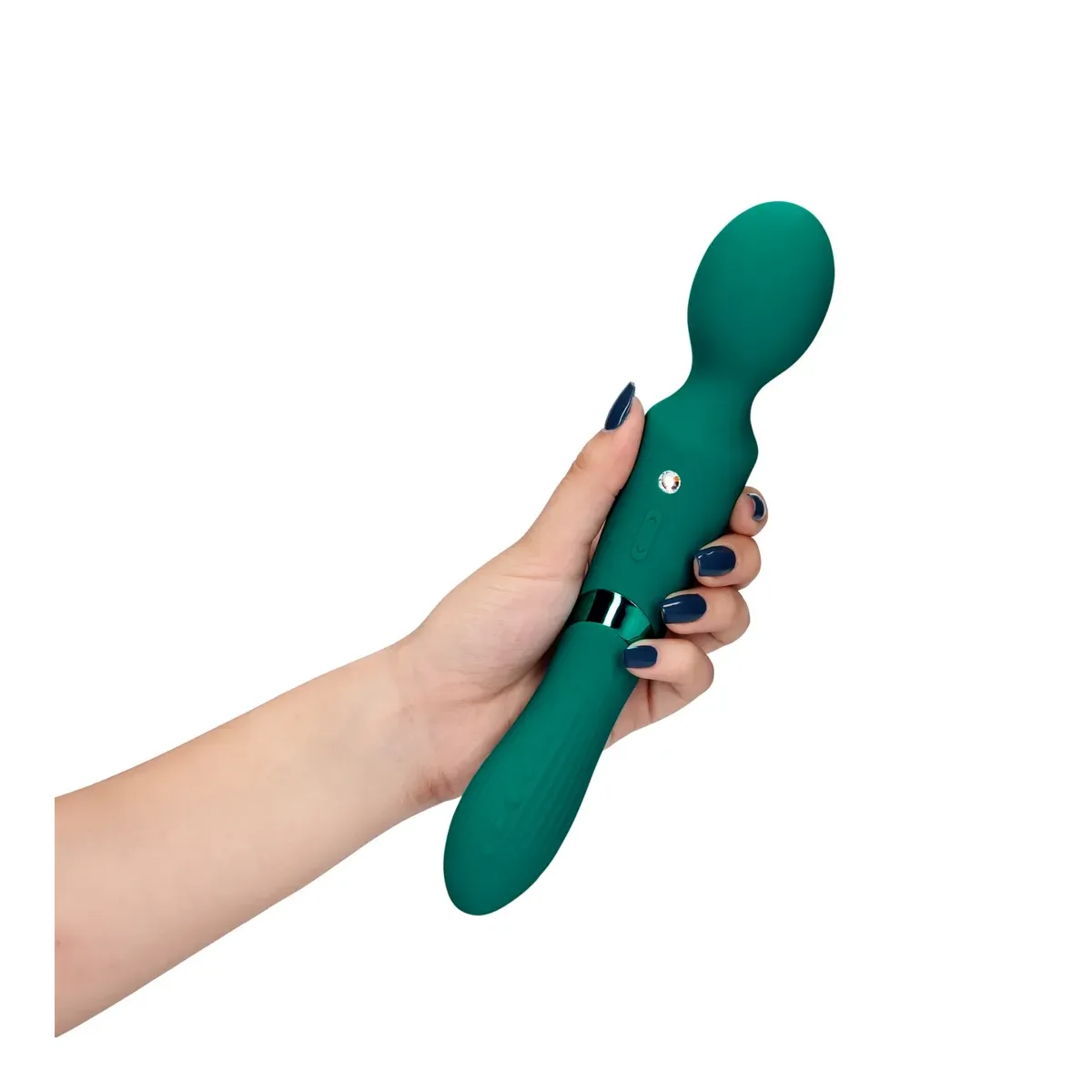 Wand e vibratore 2 in 1 verde acqua