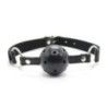 Ball gag traspirante nera bdsm