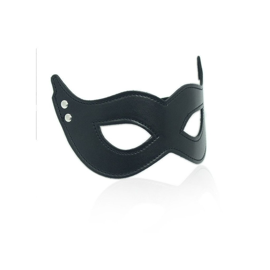 Maschera bdsm sexy in pelle sintetica nera