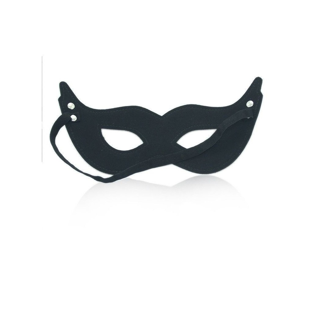 Maschera bdsm sexy in pelle sintetica nera