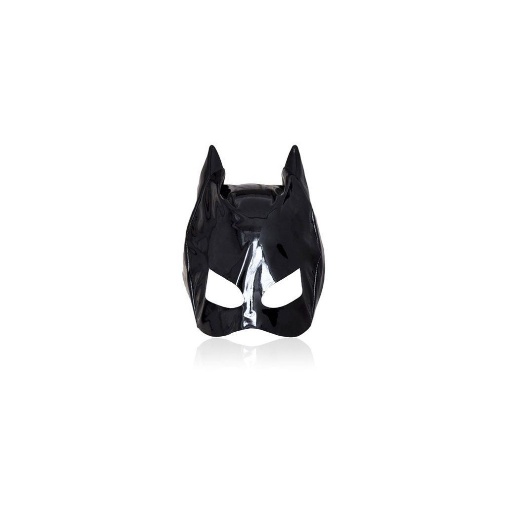 Maschera fetish bondage cat mask nera