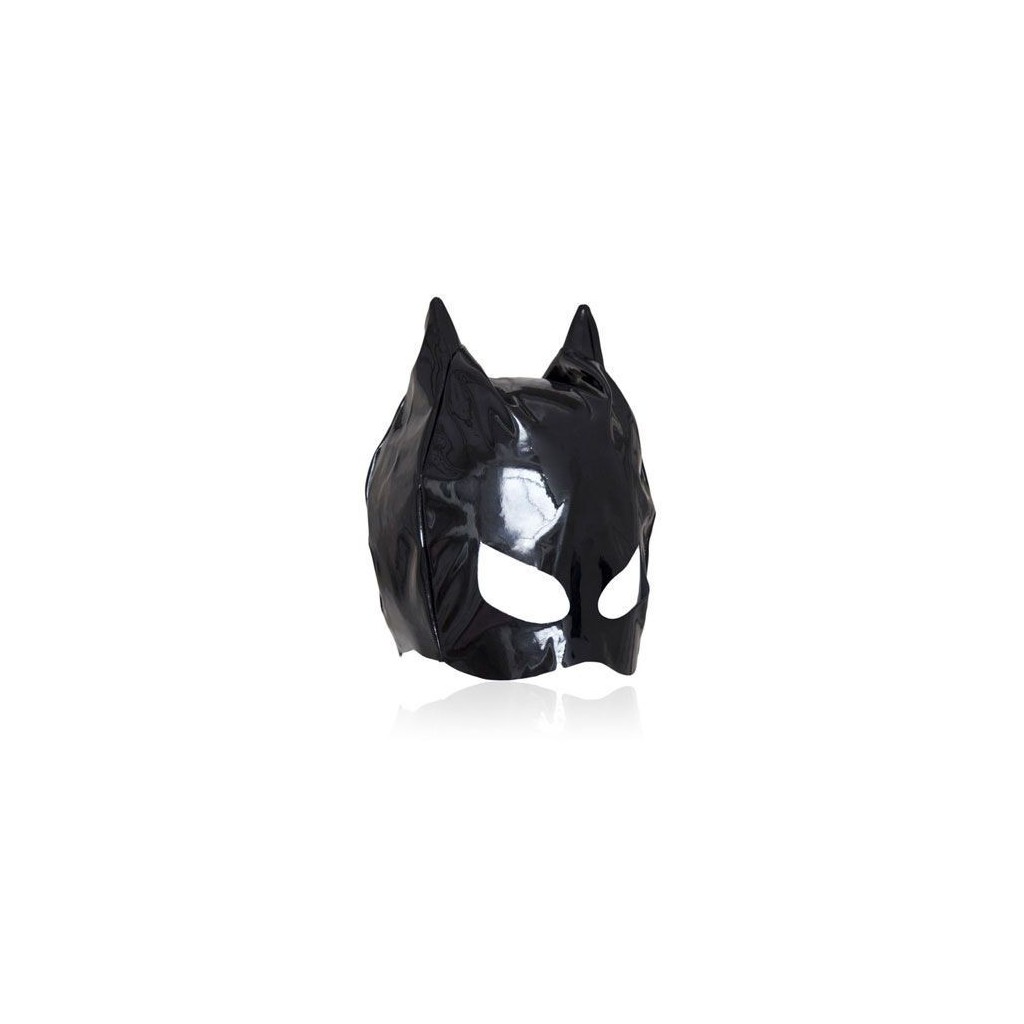 Maschera fetish bondage cat mask nera