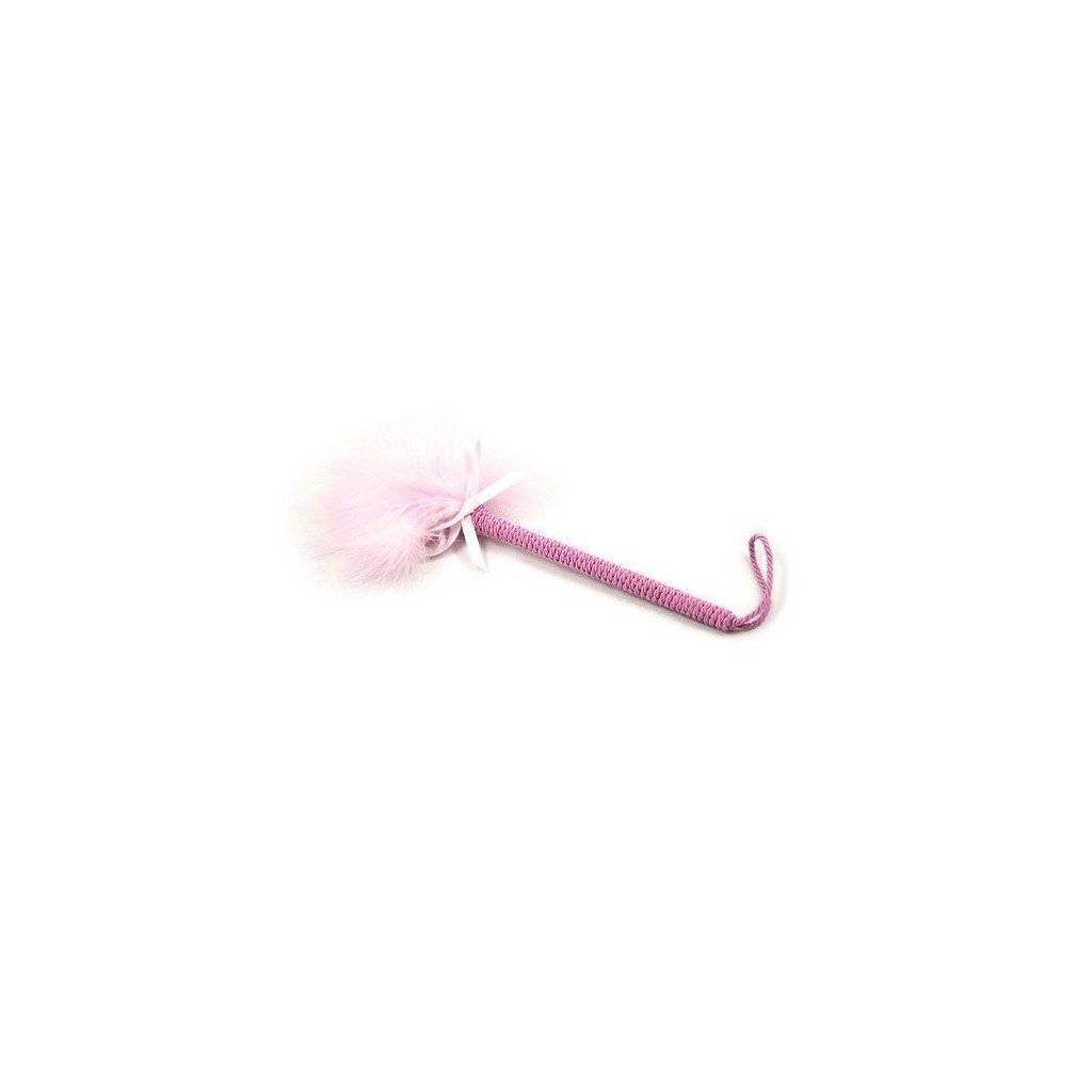 Frusta bdsm soft con piumino rosa