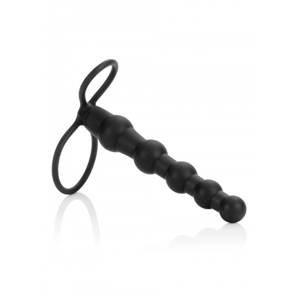 Fallo indossabile e anello pene silicone nero