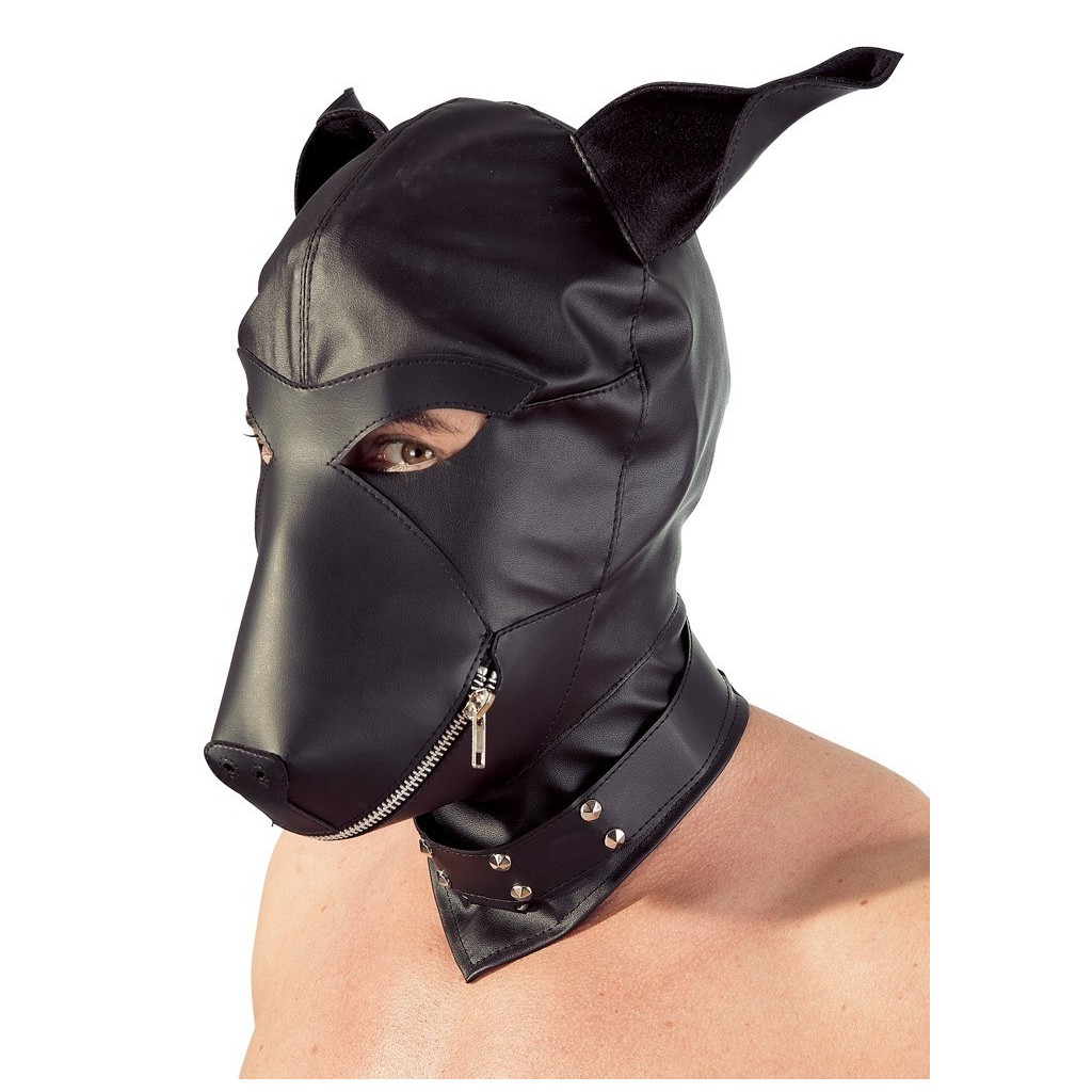 Maschera integrale cane nera unisex