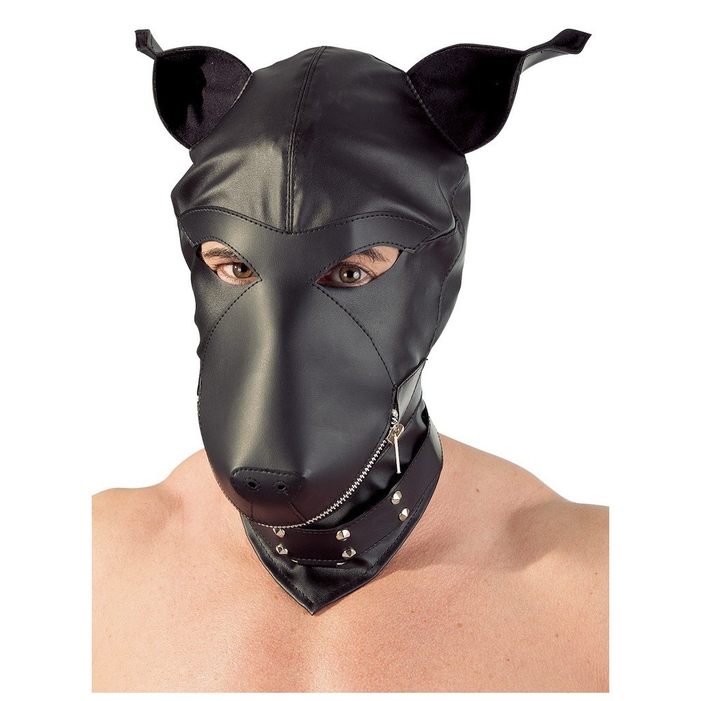 Maschera integrale cane nera unisex