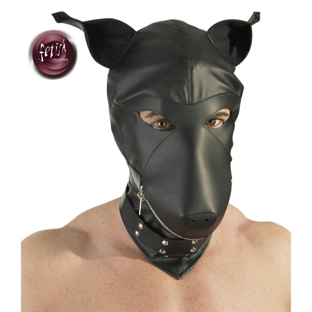 Maschera integrale cane nera unisex