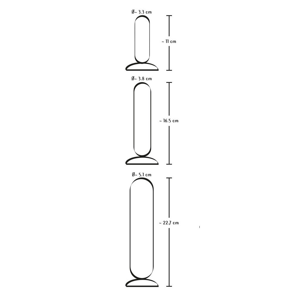 Kit 3 dildo realistici morbidi pelle chiara