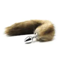 Plug anale con coda Fox Tail brown 45 cm