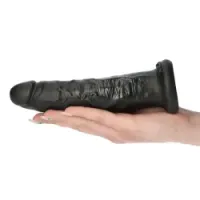 Dildo Realistico con ventosa nero 19,5 cm