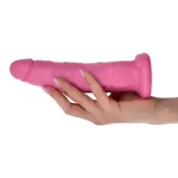 Dildo Realistico con ventosa fucsia 19,5 cm