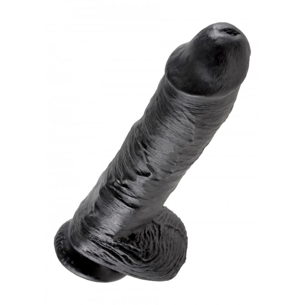 Dildo realistico ventosa 26 cm nero