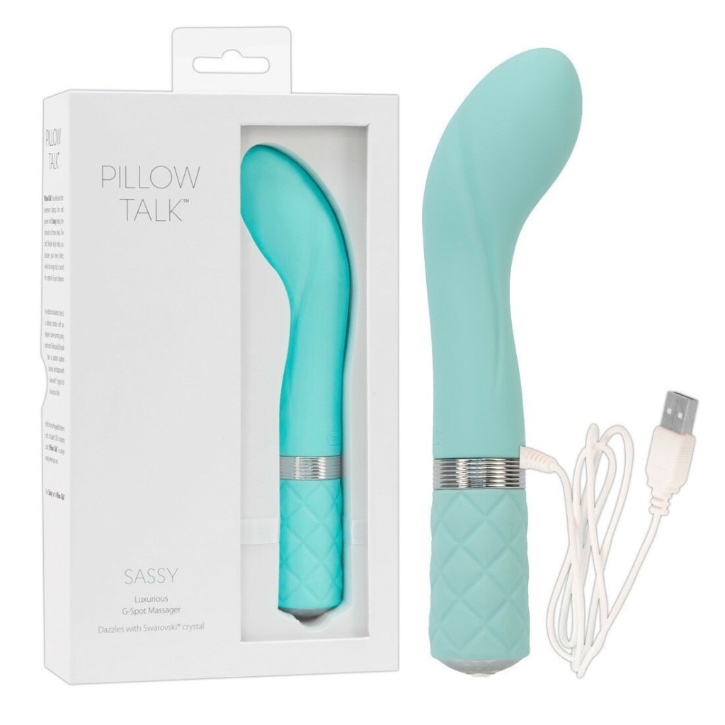 Vibratore punto G silicone Sassy celeste