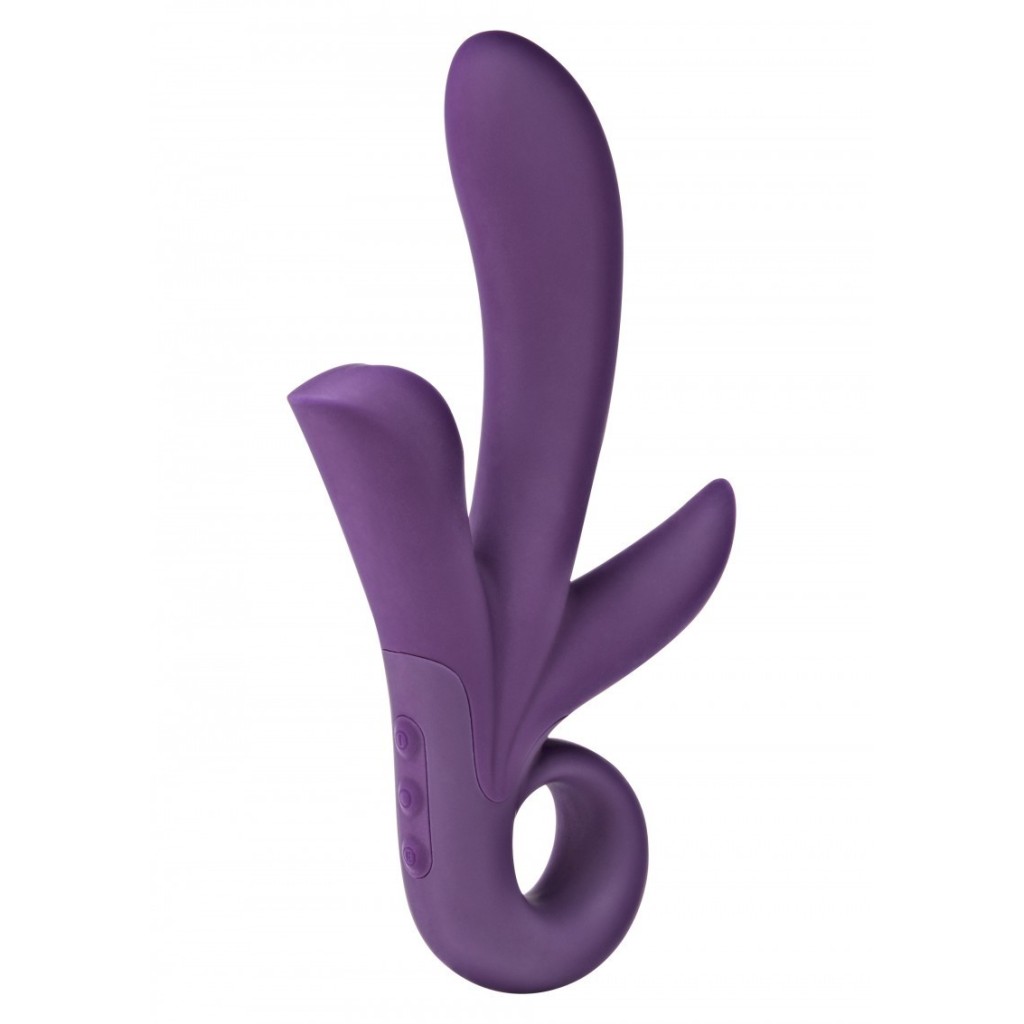 Vibratore rabbit tripla stimolazione viola