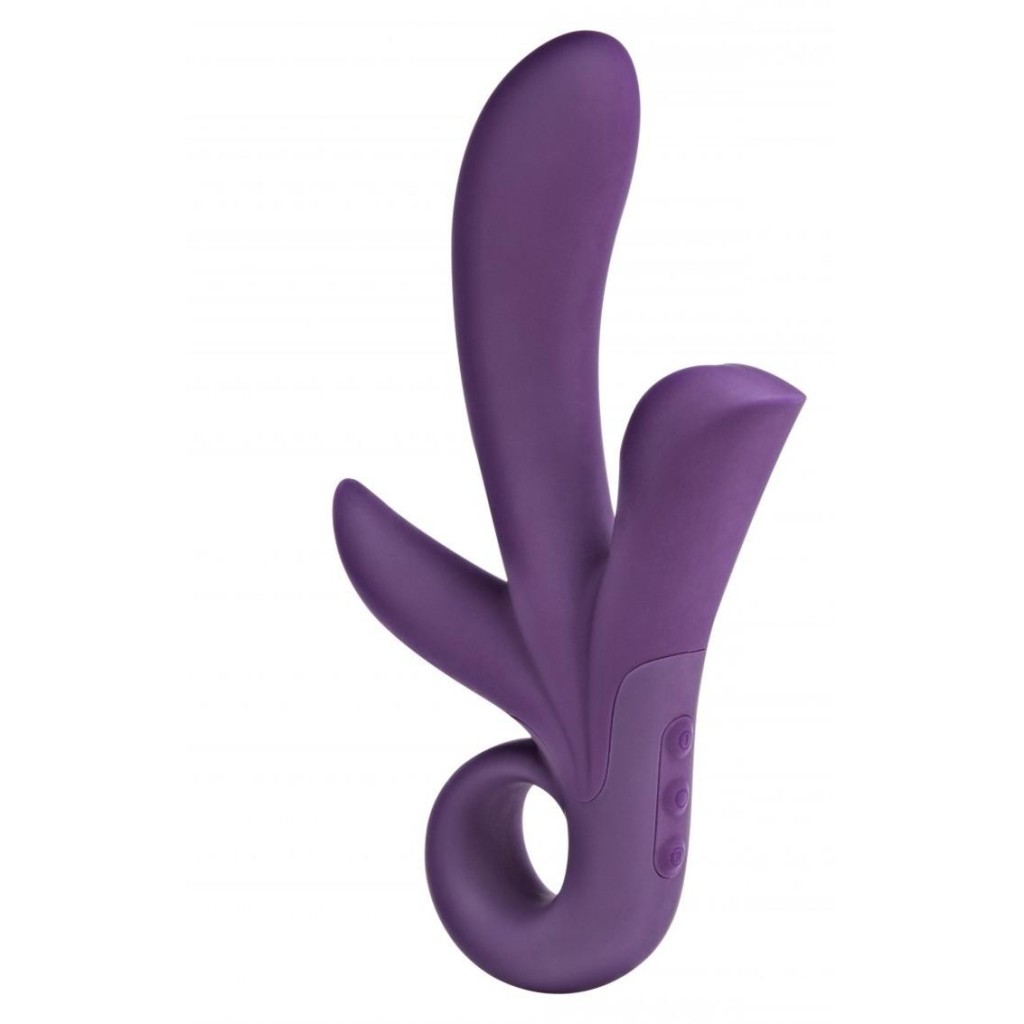 Vibratore rabbit tripla stimolazione viola