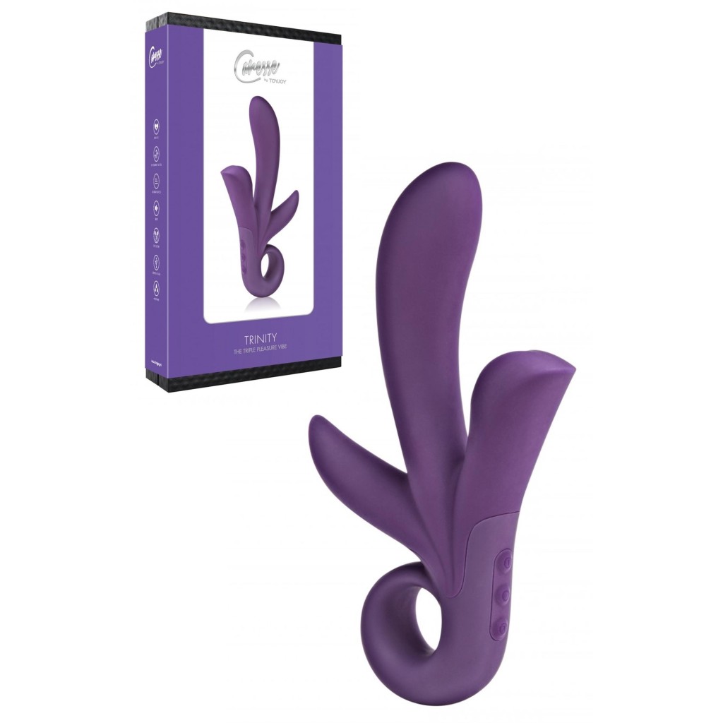 Vibratore rabbit tripla stimolazione viola