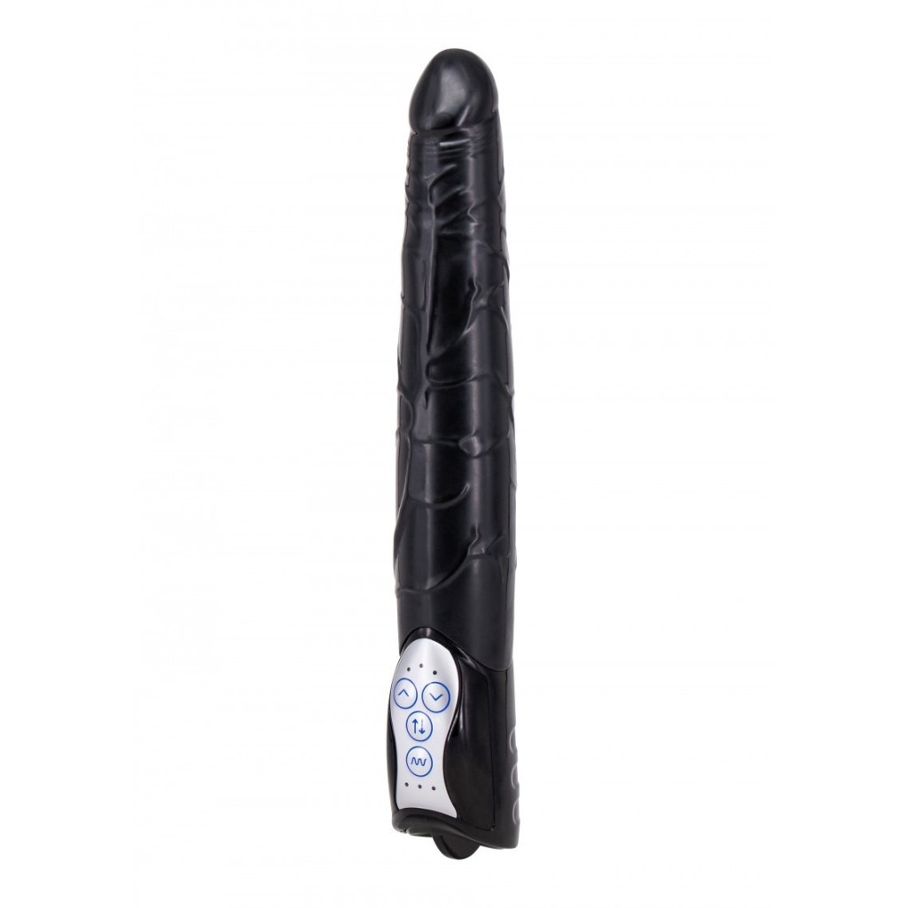 Vibratore realistico nero maxi slim 27,8 cm