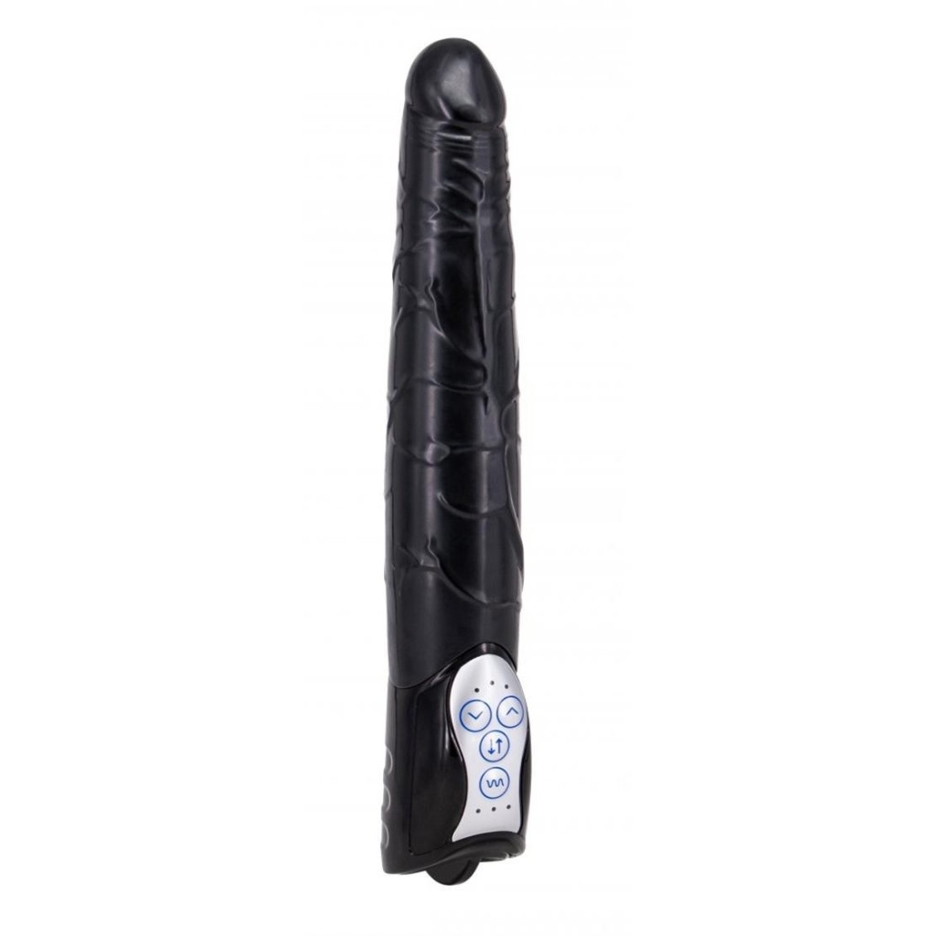 Vibratore realistico nero maxi slim 27,8 cm