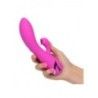 Vibratore Rabbit e Succhia Clito fucsia