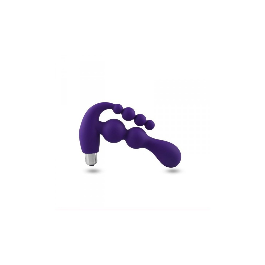 Dildo anale vibrante in silicone viola