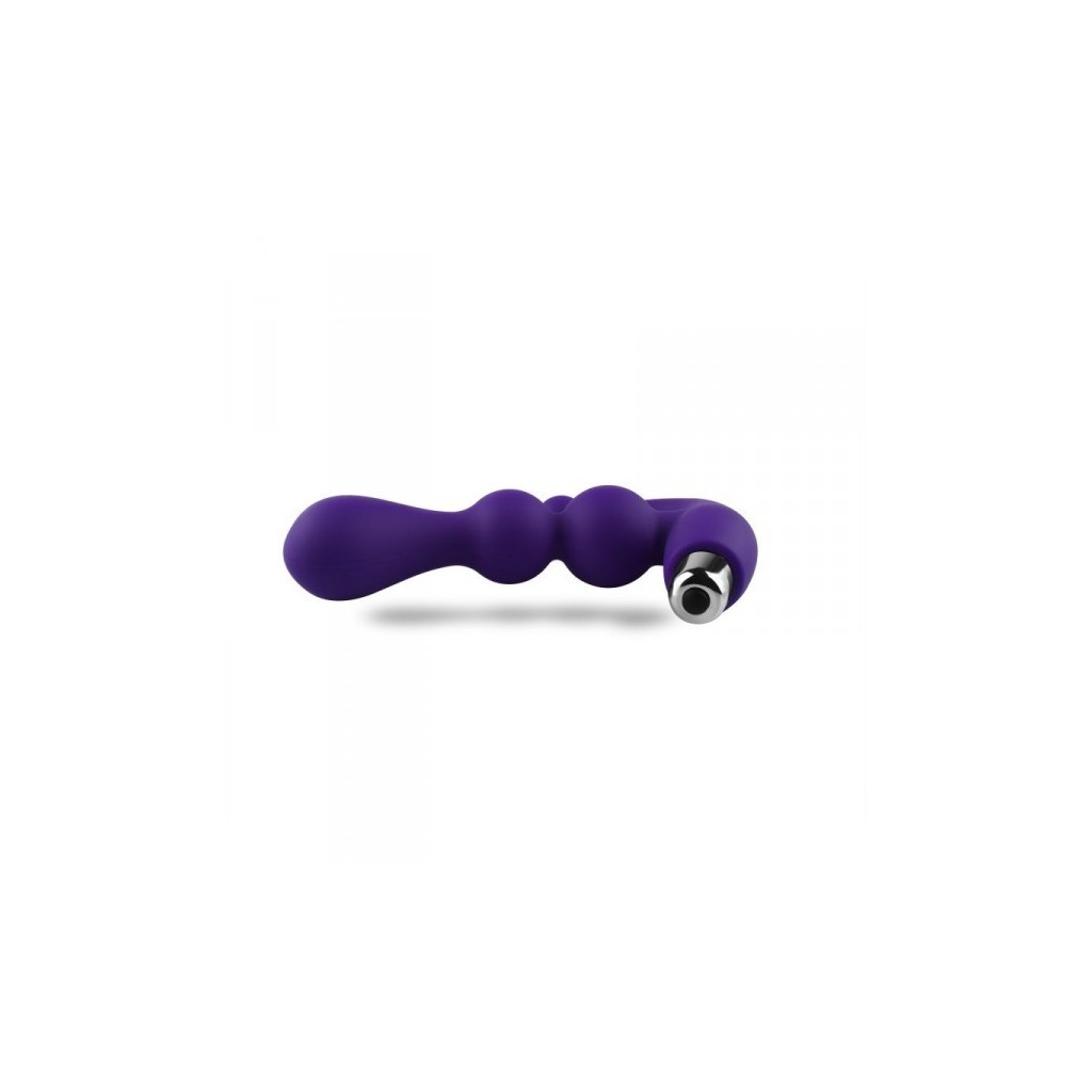 Fallo anale vibrante in silicone viola