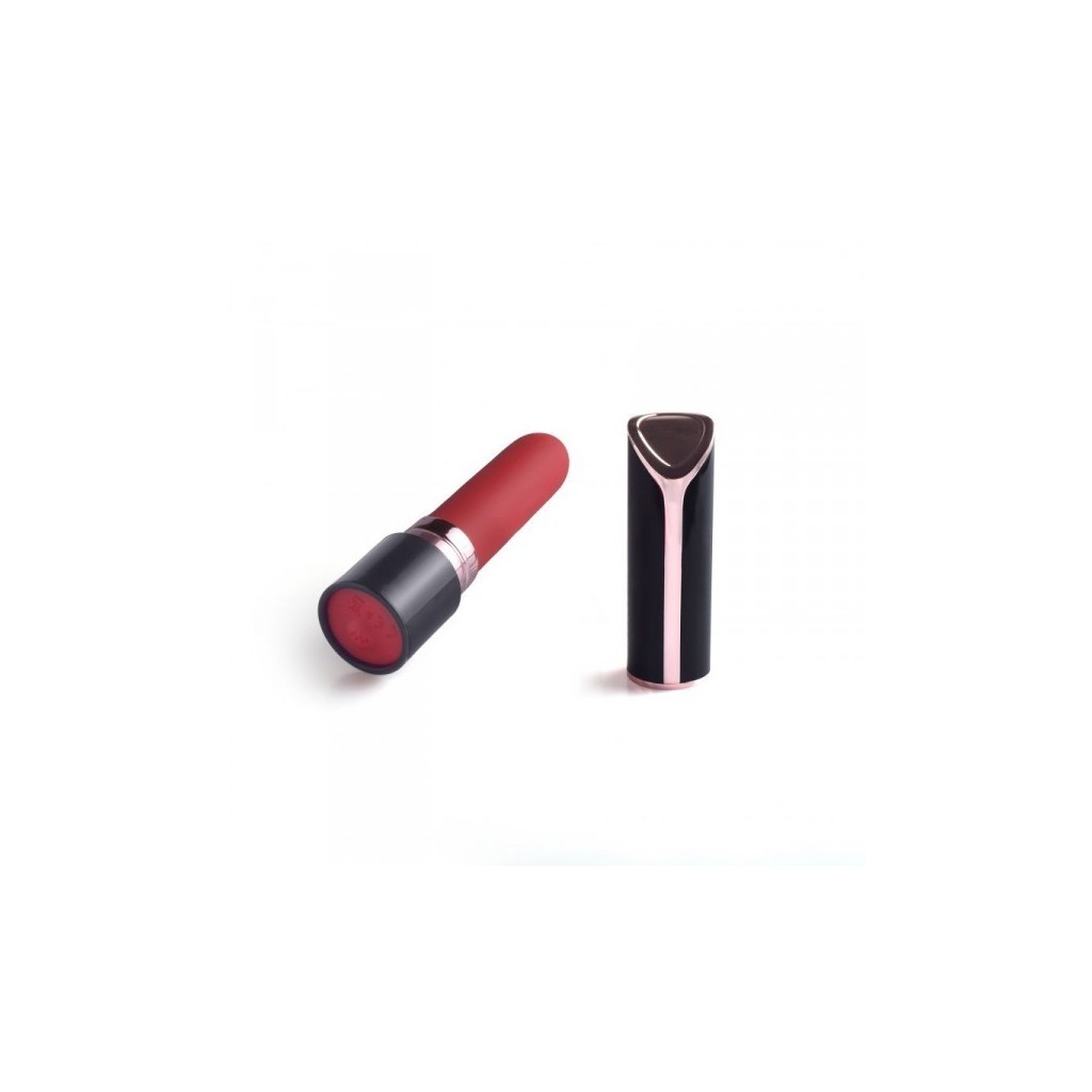 Vibratore vaginale a rossetto rosso