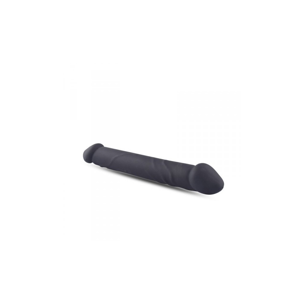 Acquista fallo doppio in silicone dildo realistico vaginale anale in  silicone nero the cock db sex toys su MyShopSecret