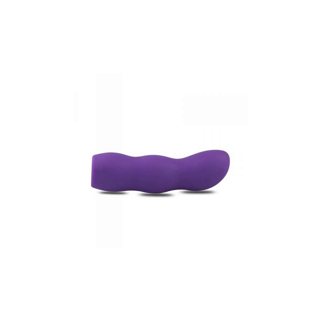 Strapon cintura con dildo ondulato viola