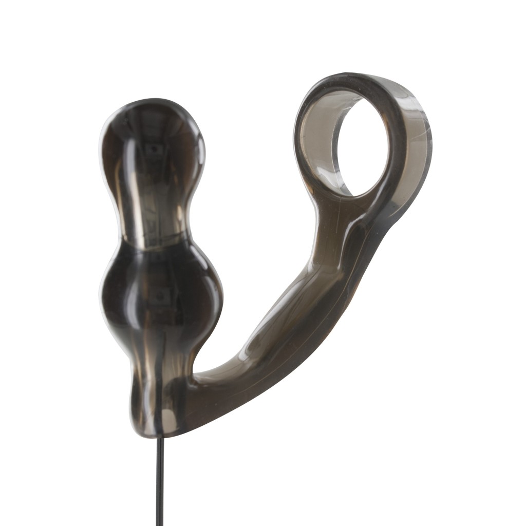 Anello pene con Plug anale vibrante