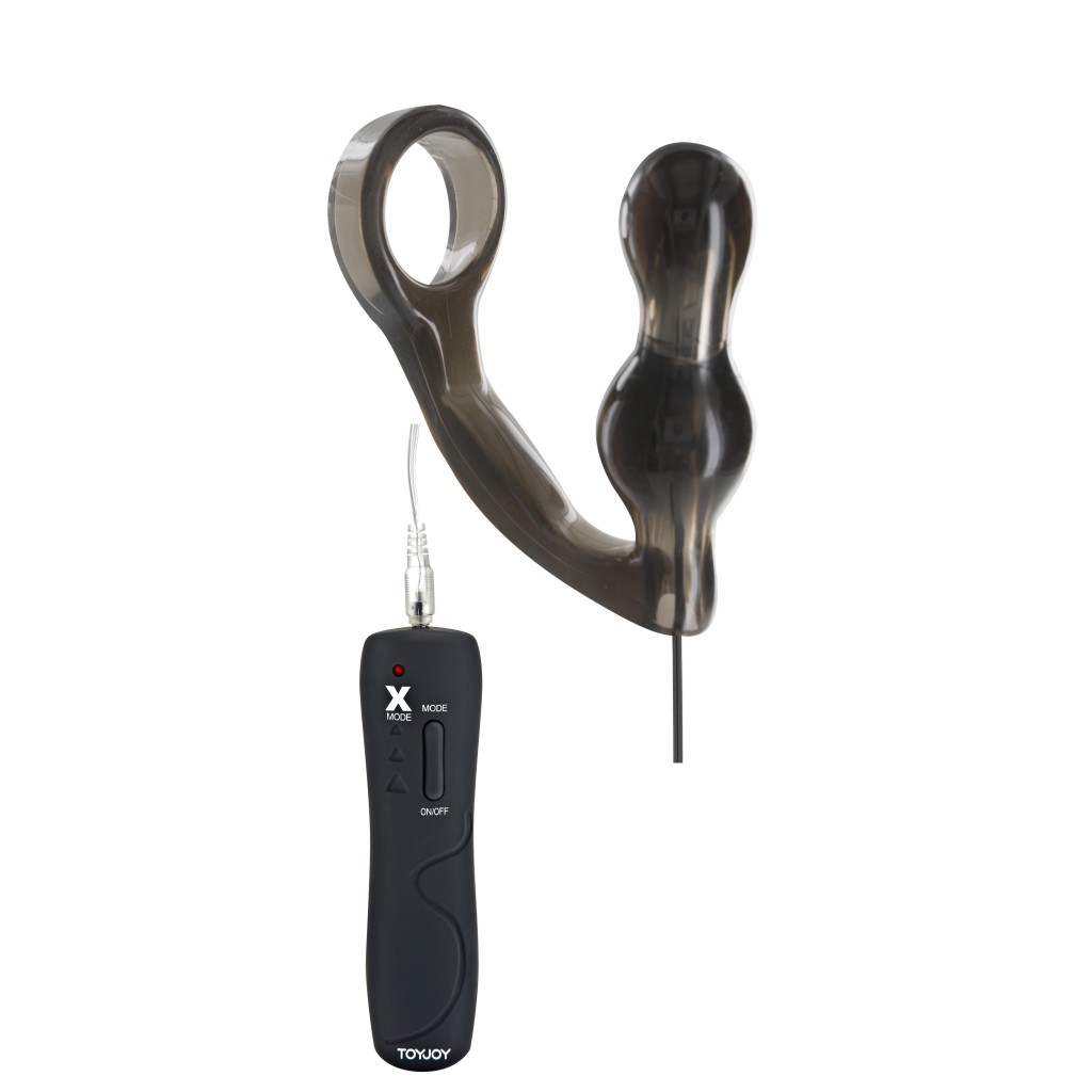 Anello pene con Plug anale vibrante