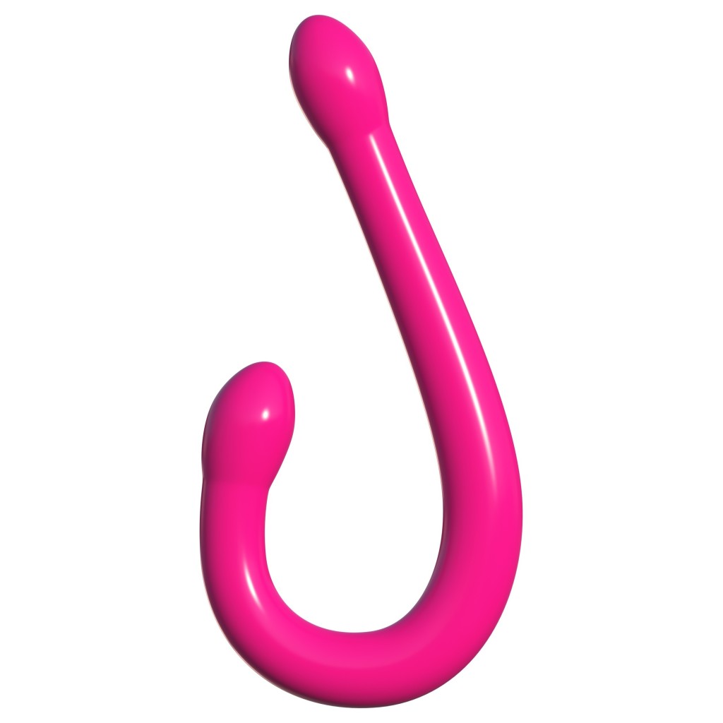 Dildo doppio in silicone Double Whammy fucsia