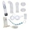 Kit sex toys 9 pz per coppia trasparenti